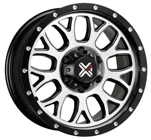 DX4 17x8.5 Type GEAR 6X5.5 6-139.7 matte machined black 4x4 wheels