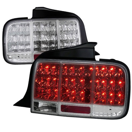 Spec-D 05-09 Ford Mustang 05-09 Ford Mustang Sequential LedTail lights Chrome (LT-MST05CLED-SQ-TM)