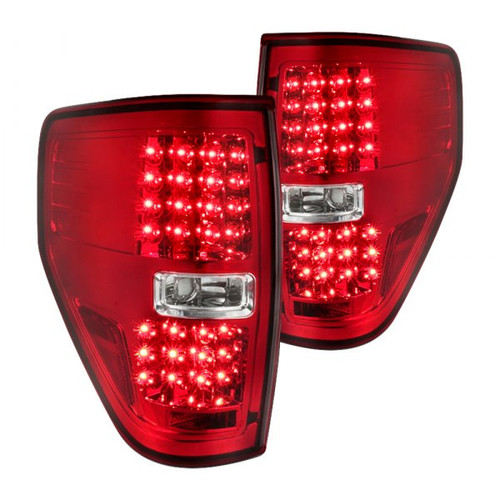 Spec-D 09-14 Ford F150 Led Tail Lights - Red (LT-F15009RLED-TM)