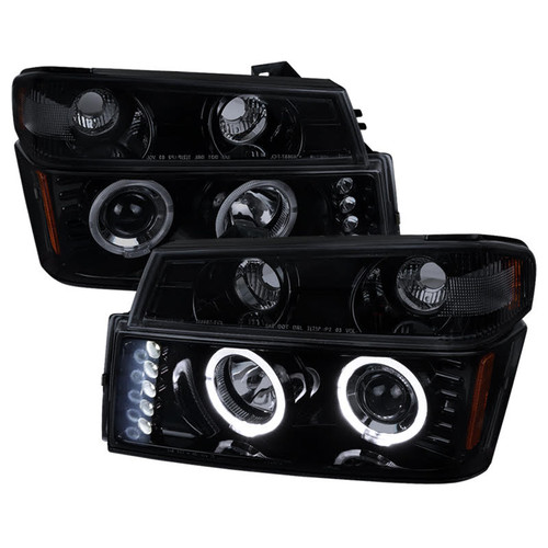 Dual Halo Projector Headlights W/ Led Installed Chevrolet Colorado