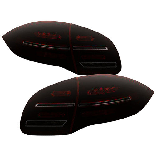 Spyder Porsche 11-14 Cayenne 958 seq LED tail lights red smoke