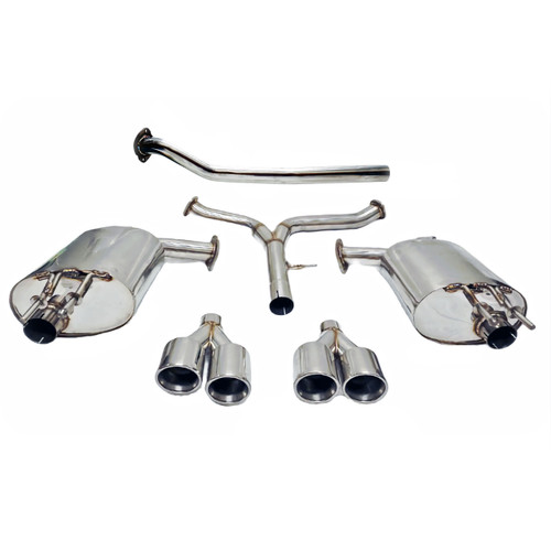Tsudo quad tip Cat-back exhaust for Toyota Camry 18-24 SE XSE 2.5 4L FWD