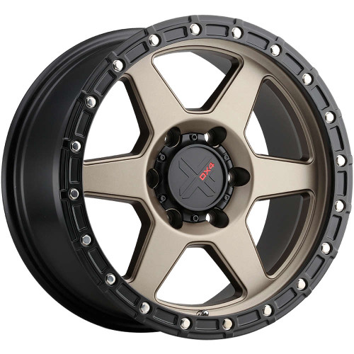 DX4 Recon 15X8 wheels 6x139.7 Matte Bronze/Blk Ring ET-19