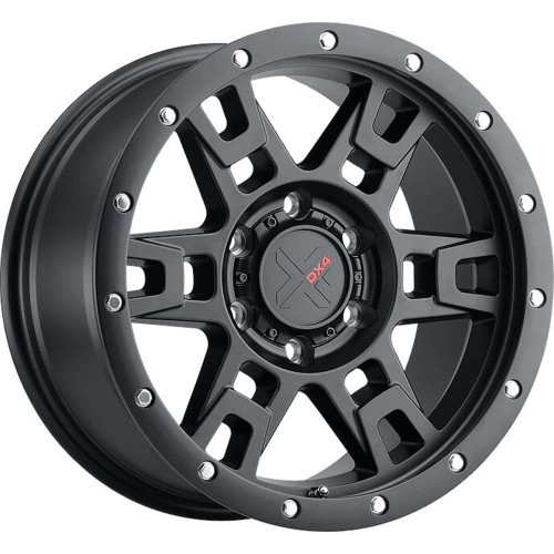 DX4 Terrain 16X8 wheels 5x114.3 Flat Black Full Painted ET0