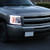 Projector Headlights W/ Led Light Bar Installed Chevrolet Silverado