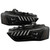 Spyder Audi A4 /S4 13-16 SEQ LED Switch Back headlights Black display showing show PRO-YD-AA413HALSI-BK