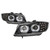 Spyder BMW E90 3-Series 09-12 4DR Headlights LED Signal Black display showing show PRO-YD-BMWE9009-BK