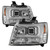 Spyder Suburban 1500/2500 Tahoe 07-14 LED Bar Headlights Chrome display showing show PRO-YD-CSUB07V2-DRL-C