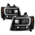 Spyder Platinum Suburban 1500/2500 Tahoe Avalanche 07-14 Headlights Black display showing show PRO-YD-CSUB07V2PL-BK