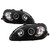 Spyder Honda Civic 99-00 Halo Projector Headlights Black display showing show PRO-YD-HC99-AM-BK