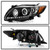 Spyder Toyota Corolla 09-10 Halo Projector Headlights Black (PRO-YD-TC09-DRL-BK) backside of the back rear panel