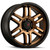 DX4 Dyno 20X9 wheels 6x139.7 Frozen Bronze Blk Lip ET10