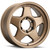 DX4 Rover 17X8.5 wheels 6x139.7 Frozen Bronze Full Painted ET0