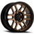 DX4 Flare 17X8.5 wheels 6x114.3 Frozen Bronze Blk Lip ET0