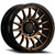 DX4 Caper 17X8.5 wheels 6x139.7 Frozen Bronze Blk Lip ET0