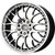 Drag Wheels Dr-19 17X7.5 5X100 5X114.3 Black Mach Face Rims