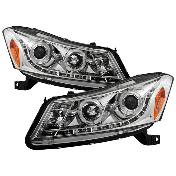 Free Shipping on Spyder Honda Accord 08-12 4Dr LED Halo Pro Headlights ...