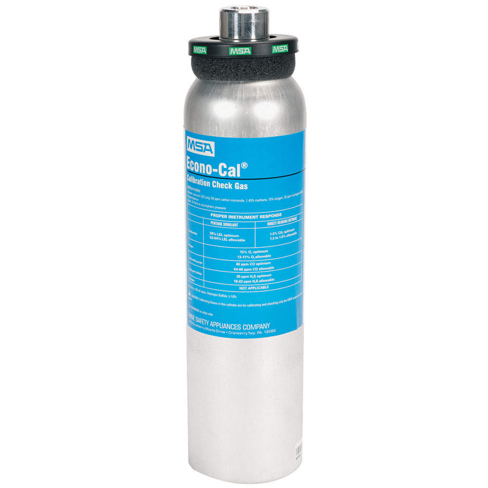 MSA Calibration Gas Cylinder ALTAIR 2X (20 ppm H2S) Industrial Safety