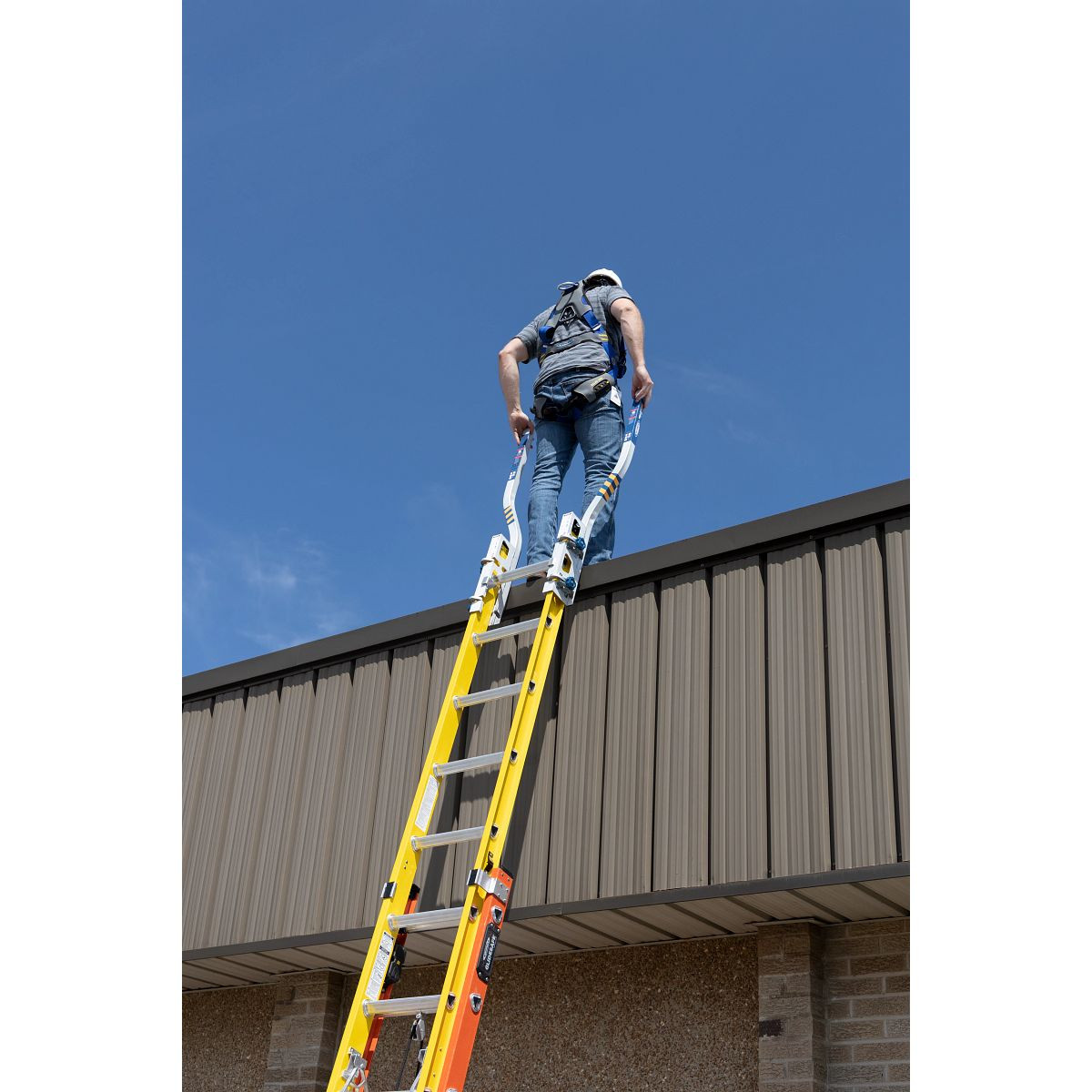 Ladder Walk Through Rails Werner X300000 Extension Ladder Walkthru - Industrial Safety Products