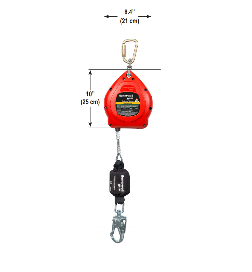 Miller MP20G-LE Falcon 20' Edge Self-Retracting Lifeline