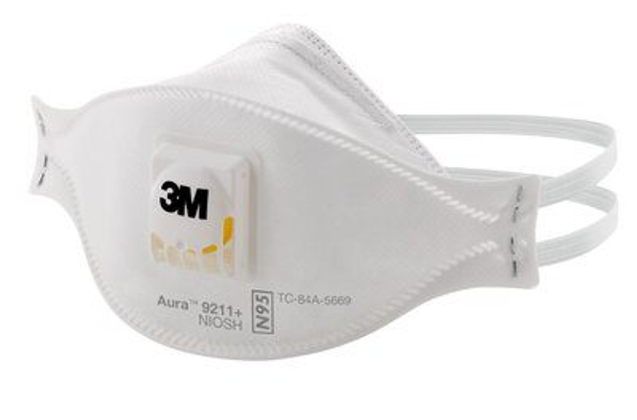 3M 9211+ Disposable N95 Comfort Design Respirator (Box/10) - Industrial  Safety Products