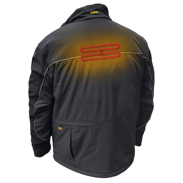 DEWALT Beheizbare Softshell-Arbeitsjacke DCHJ060 – Isoliert, Mit Taschen, Akku Nicht Inklusive