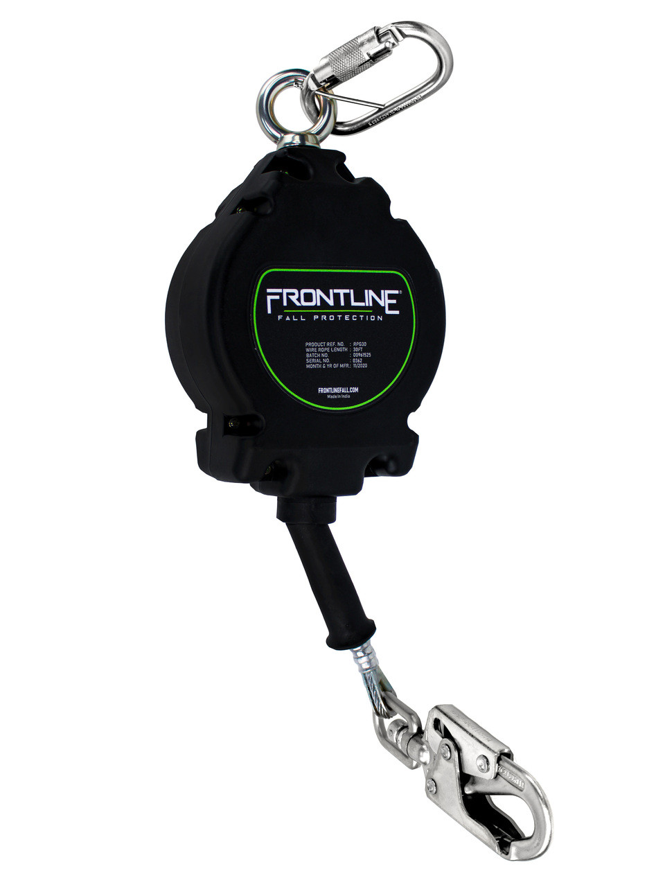 Frontline RPG30 Cable 30' SRL with Steel Snap Hook End