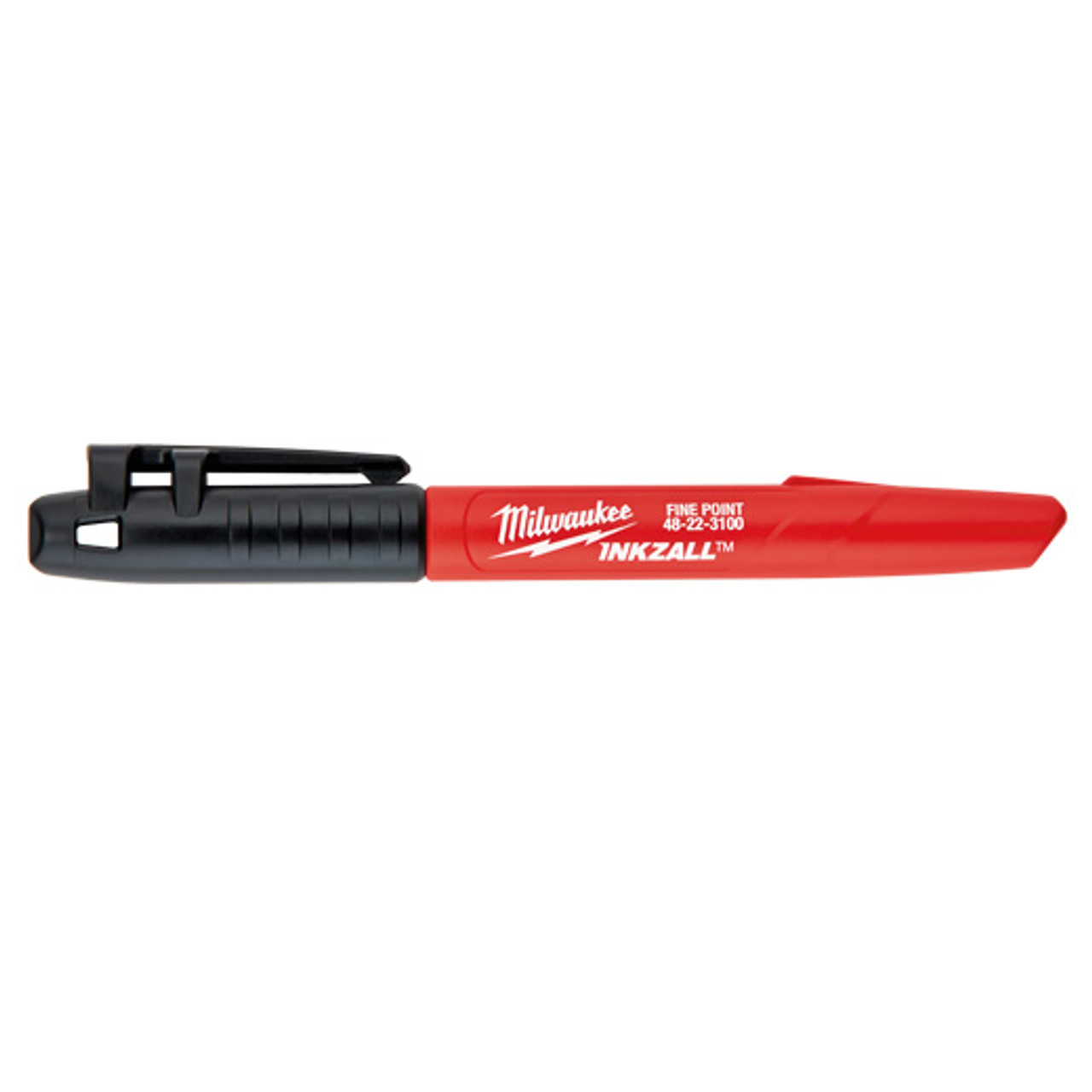 Milwaukee 48-22-3160 INKZALL Black Ultra Fine Point Pen 12PK - Industrial  Safety Products