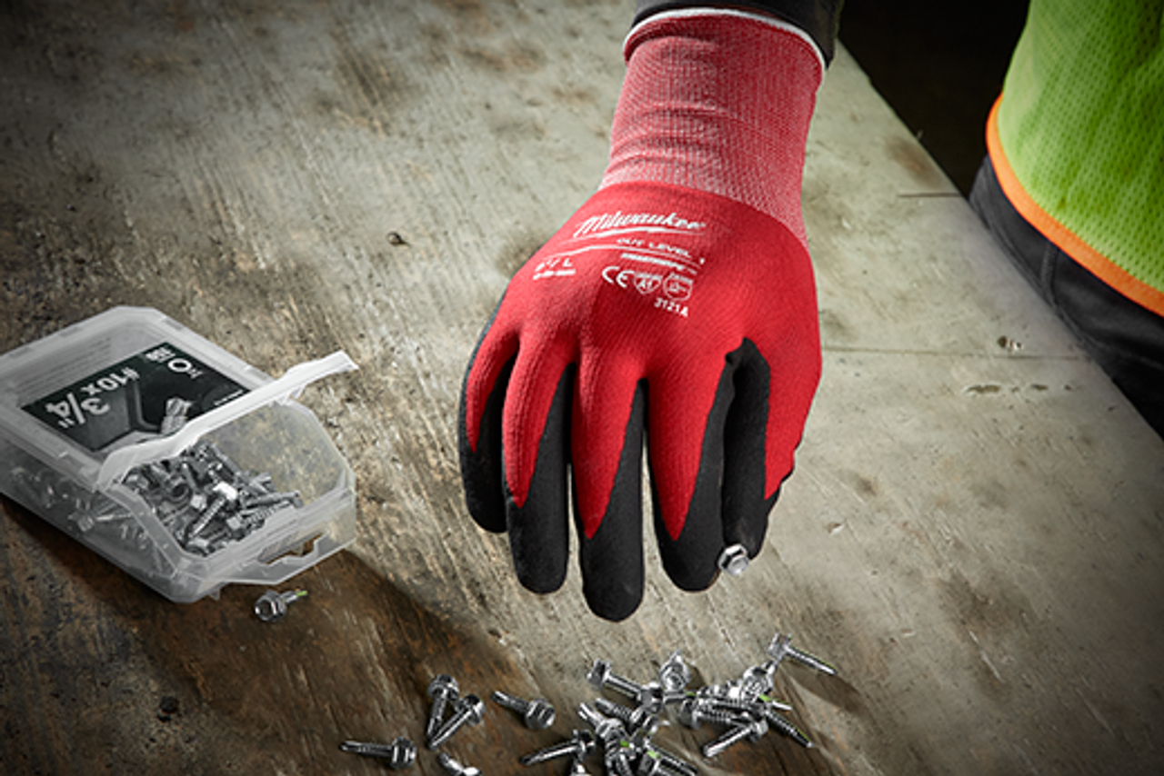 Milwaukee 48-22-89 Cut Level 1 Nitrile Dipped Gloves (Each) - Industrial  Safety Products