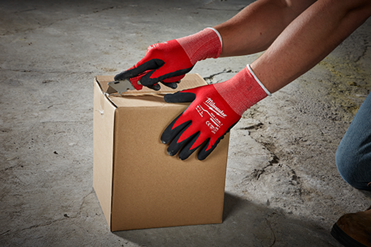 Milwaukee 48-22-89 Cut Level Nitrile Dipped Gloves (Each) Industrial  Safety Products