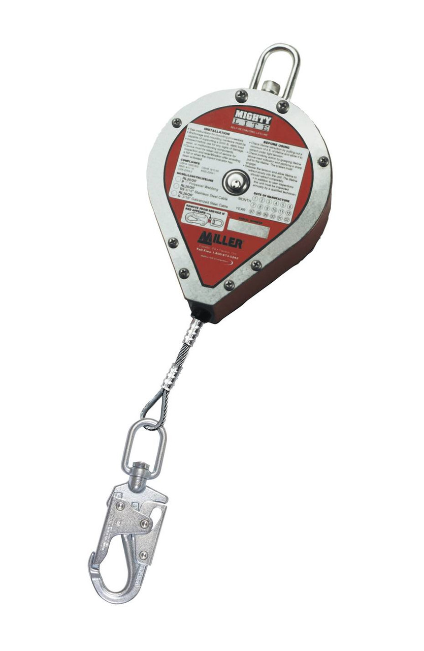 Miller RL20SS-Z7/20FT MightyLite SRL 20' Stainless Steel Cable
