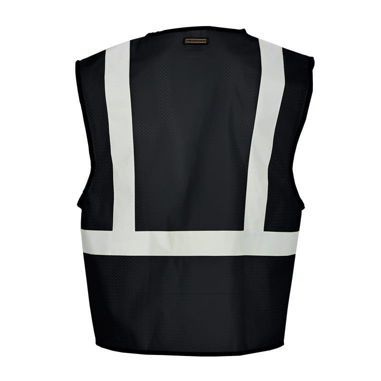 ML Kishigo B120 Enhanced Visibility Black Mesh Vest - Industrial