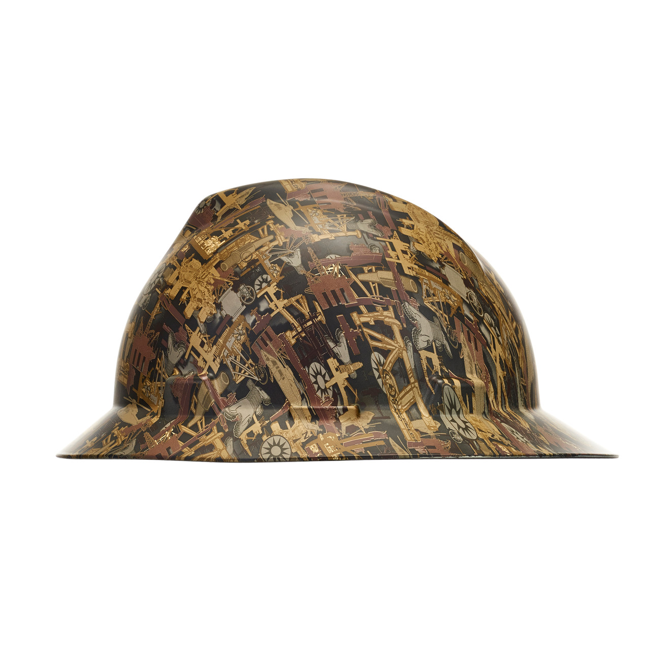 MSA 10204783 Oilfield Camo V-Gard Hydro Dip Hard Hat - Industrial