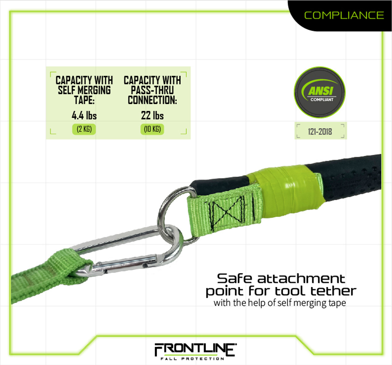 Frontline ACTLS22 ToolGrip 22 lbs Rated Tool Lanyard