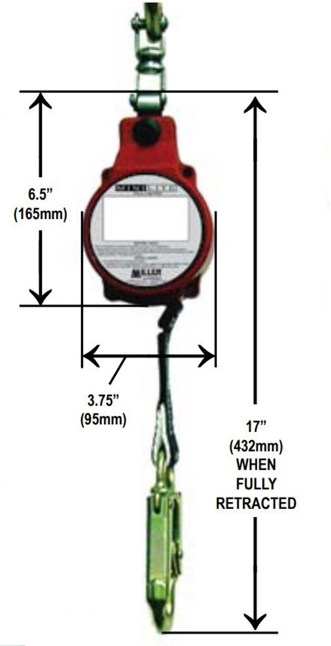 Miller FL11-3-Z7/11FT MiniLite Fall Limiters 11 Ft