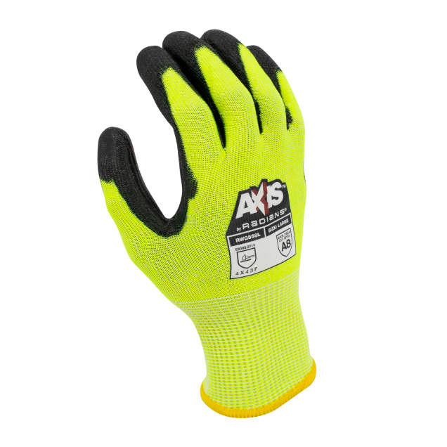 Radians RWG558 AXIS Cut Protection Level A8 PU Coated Glove (Pair