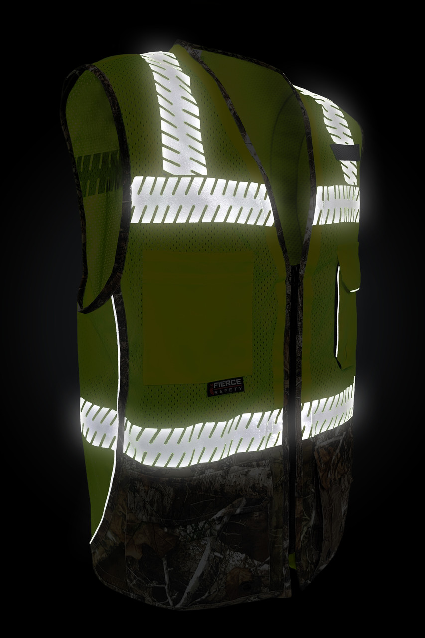Fierce Safety Surveyors Class 2 Camouflage Meshed Vest