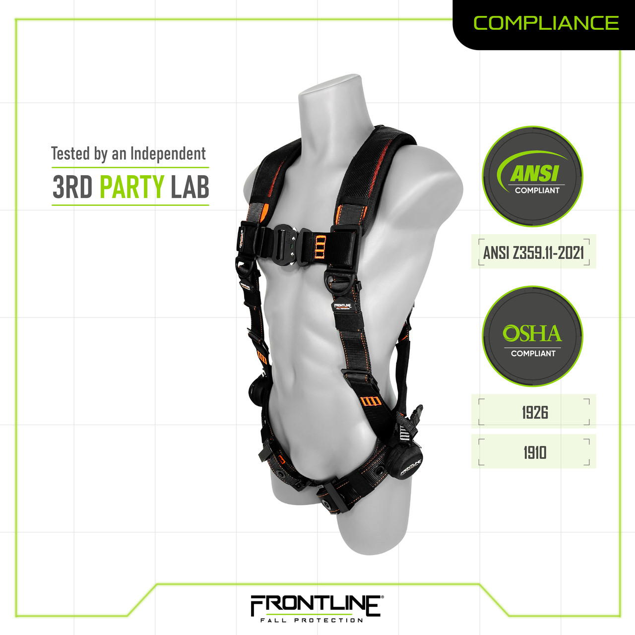 Frontline 110VTB Combat Lite Vest Style Harness with