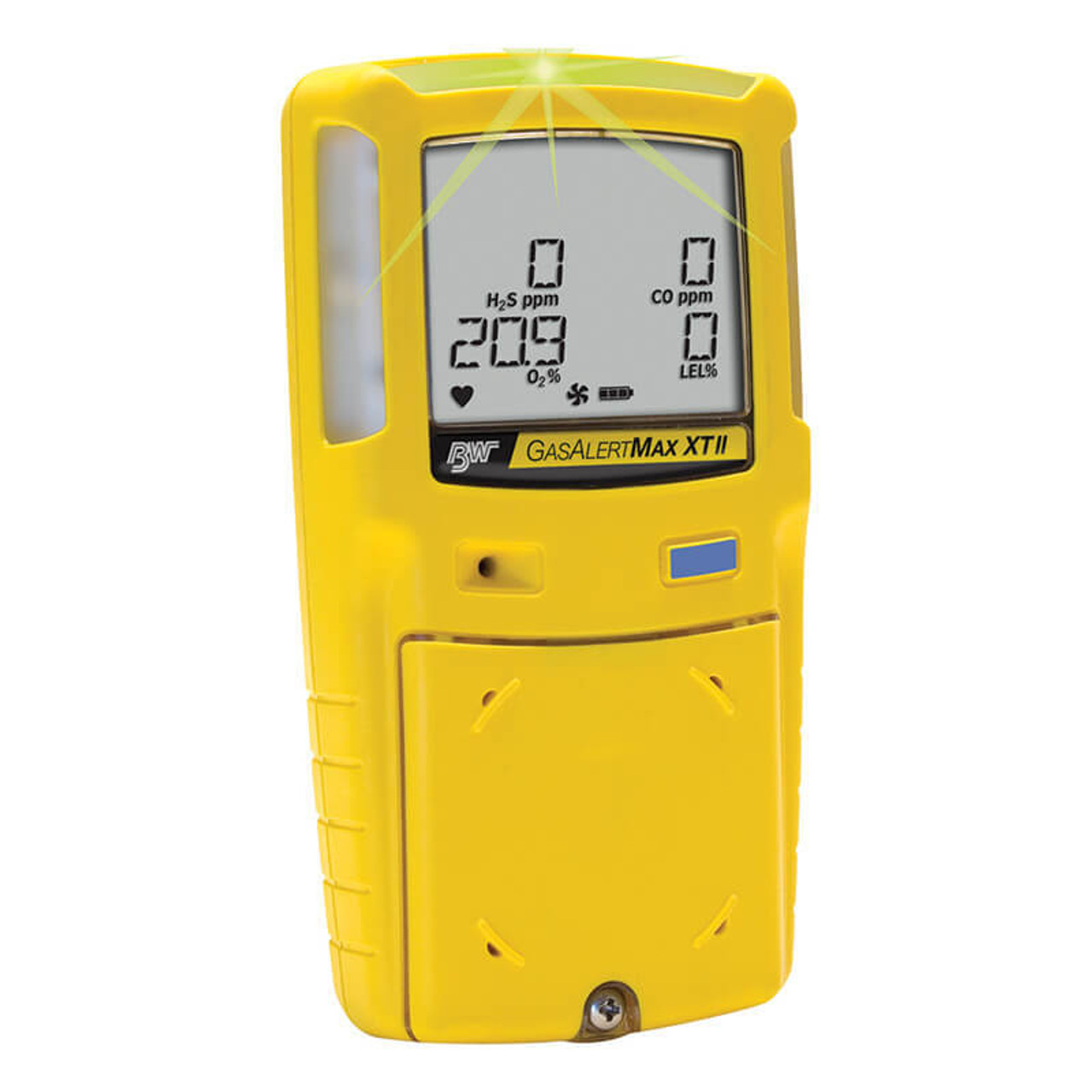 BW Technologies XT-XWHM-Y-NA GasAlertMax XT II 4-Gas Detector with Pump,  Combustible, O2, H2S and CO, Yellow Industrial Safety Products