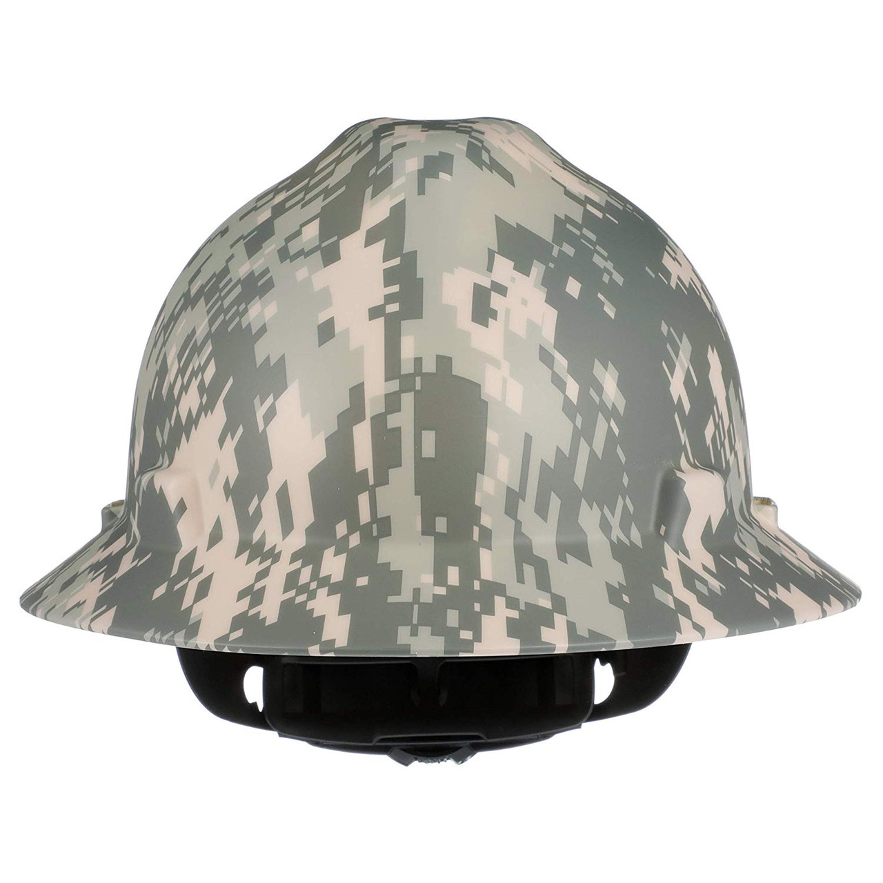 ４シーズン8人用　耐暴風雨構造　米国ハンター御用達　Cabela's MSA 10104254 Camouflage Freedom Series V-Gard Full Brim Hard Hat