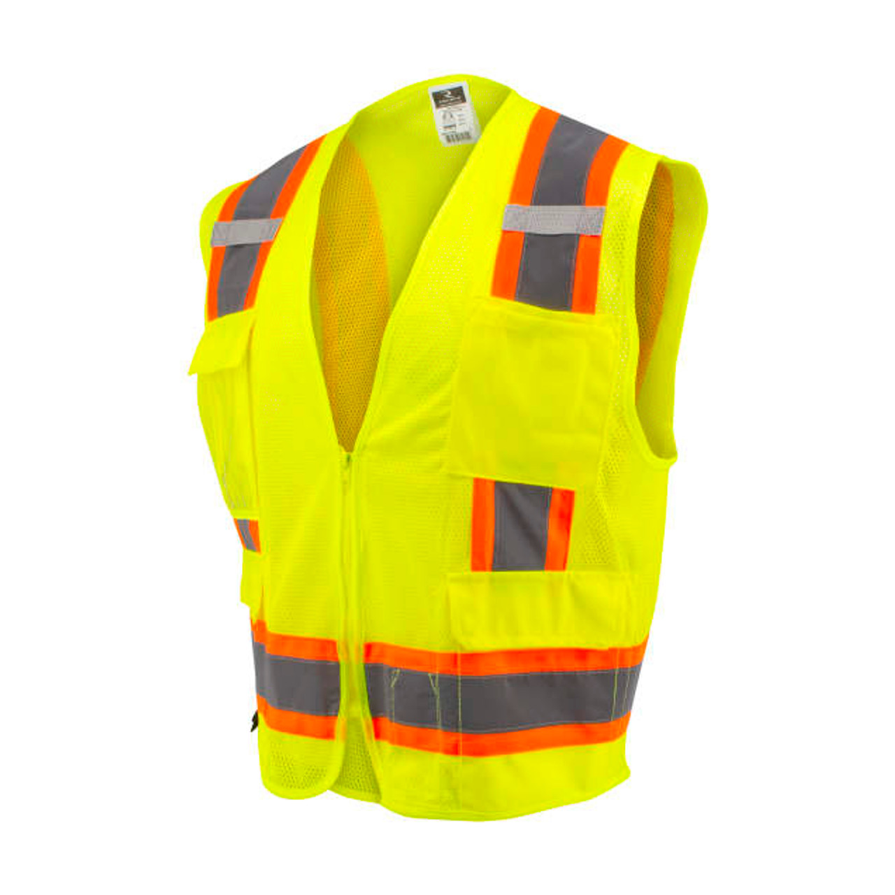 Radians SV6-2ZGM Green Mesh Two Tone Surveyor Class 2 Safety Vest