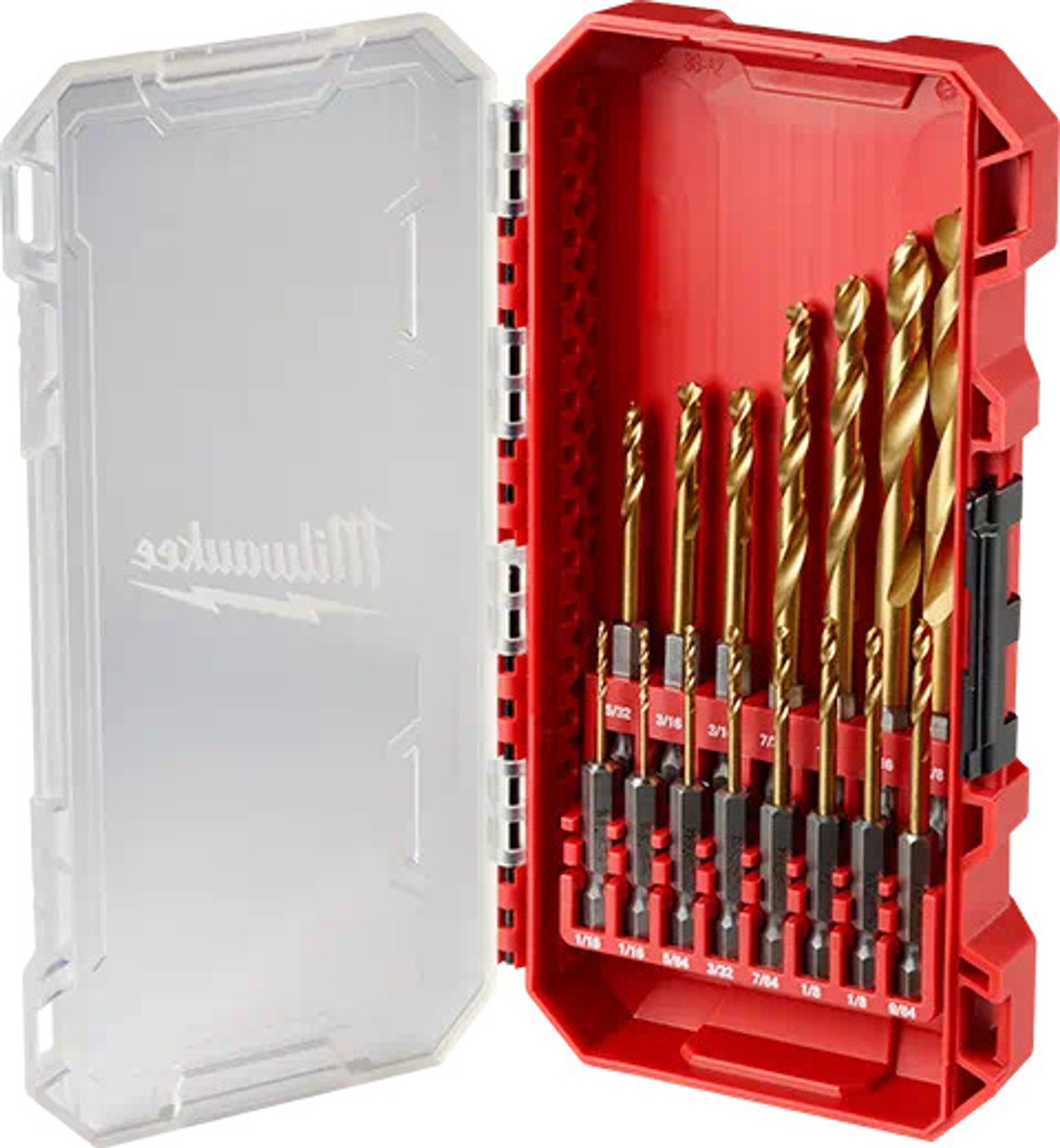 Milwaukee 48894670 SHOCKWAVE Impact Duty RED HELIX Titanium Drill Bit Set -  15PC - Industrial Safety Products
