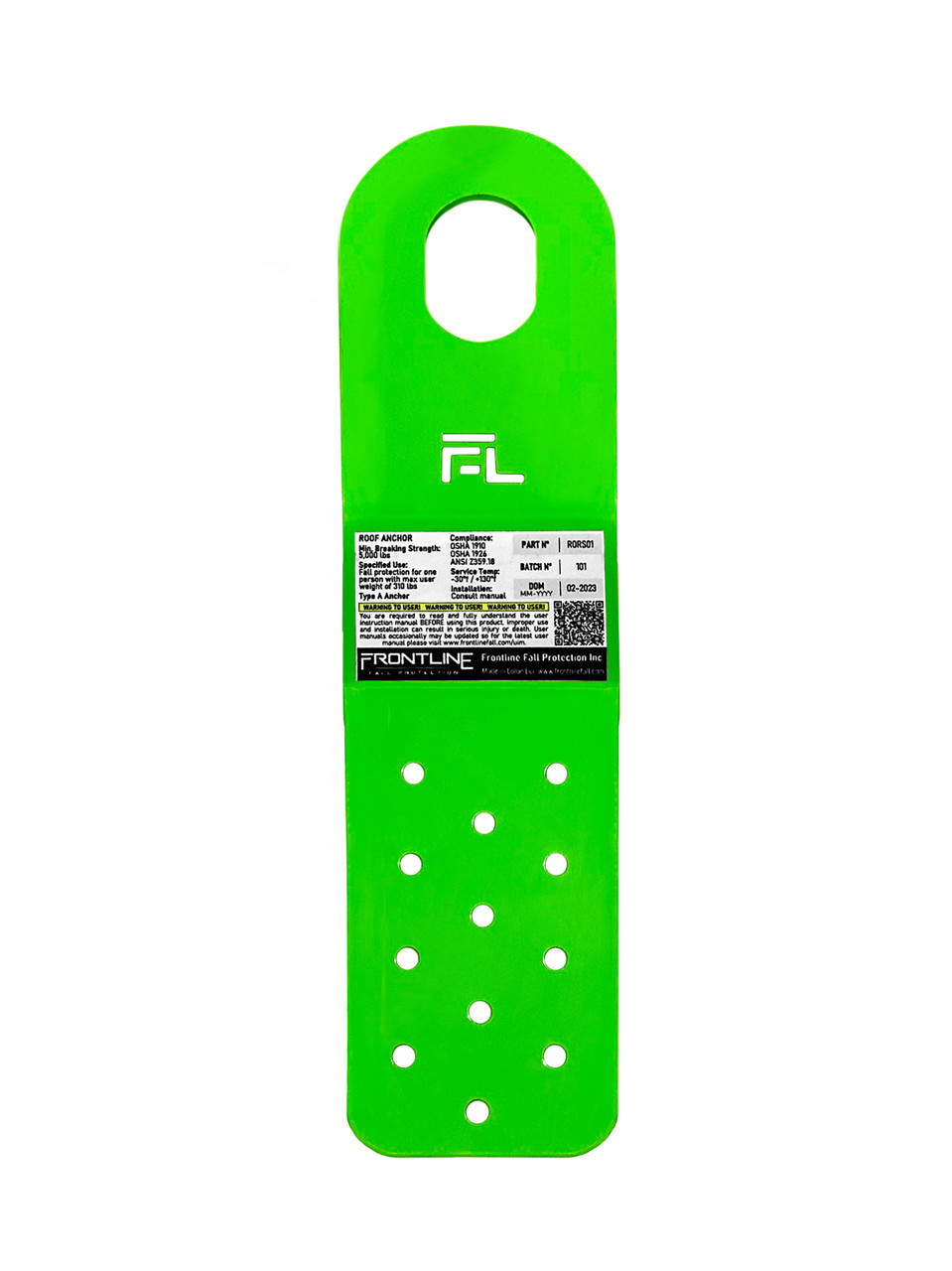 Frontline Galvanized Steel 12 Commercial Roof Anchor for Metal, Wood Frontline Galvanized Steel 12 Commercial Roof Anchor for Metal, Wood