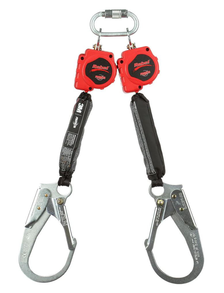 Protecta 3100512 Twin Leg Self Retracting Lifeline with Steel
