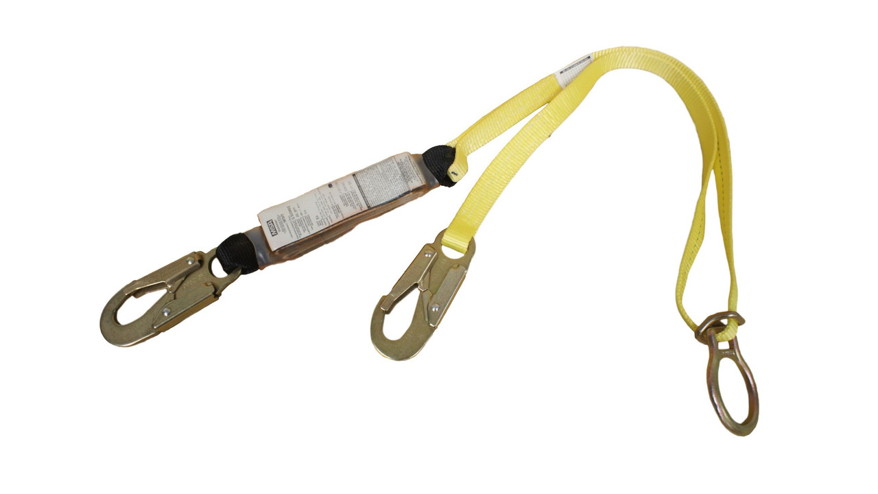 MSA 10072472 Workman Shock Absorbing Single Lanyard with LC