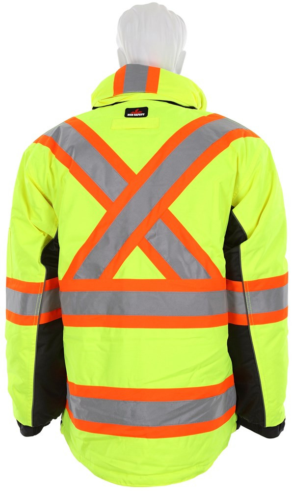 MCR VT3 Vortex Hi Vis Rain Gear Winter Jacket with Detachable Hood
