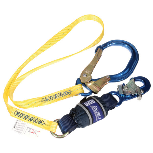  ネイビー ジャージ ボタン留め 3M DBI SALA 1246169 EZ-Stop F2 Web Shock-Absorbing Lanyard (6 ft