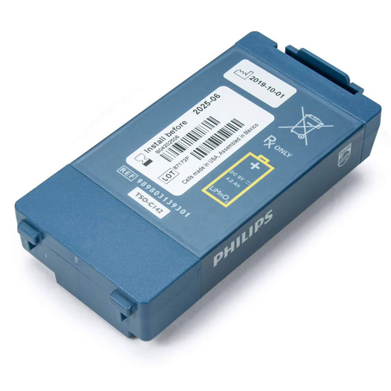 【新品】AED バッテリー PHILIPS HS1 FRx対応 Philips OnSite and FRx Battery