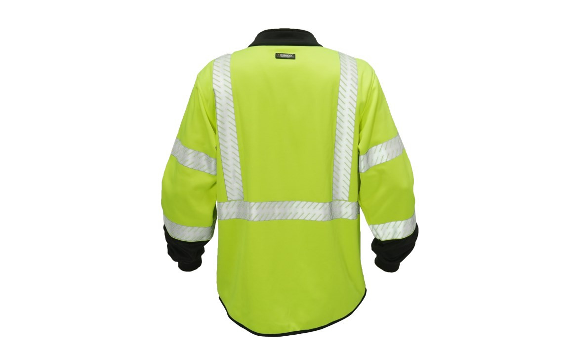 Kishigo JS161 Lime Mock Neck Zip Up Sweatshirt - Industrial Safety
