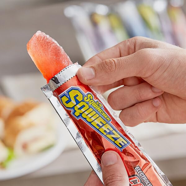 Sqwincher 159060962 Sqweeze Freezer Pops 3 oz. (150/Case